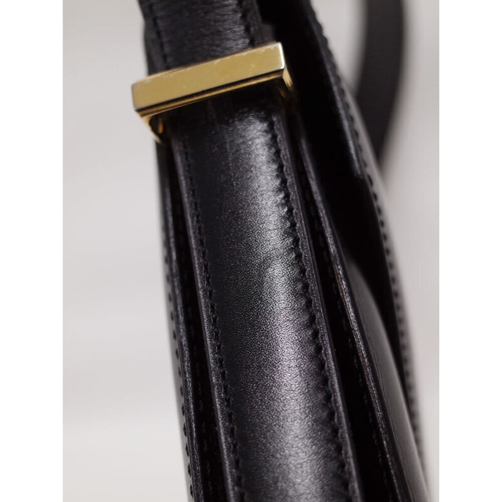 Celine bag shoulder gold carriage black tone leather motif horse - Picture 9 of 9
